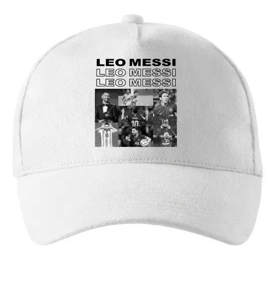 Кепка Messi колаж Белый фото