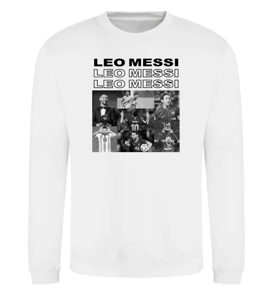 Світшот Messi колаж Білий фото