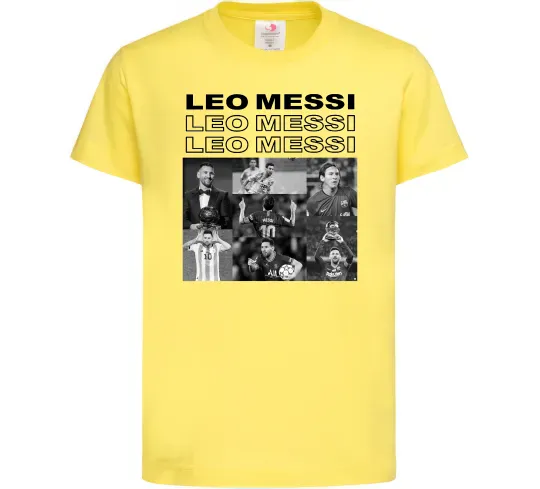 Детская футболка Messi колаж Лимонный фото