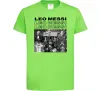 Детская футболка Messi колаж Лаймовый фото