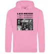 Мужская толстовка (худи) Messi колаж Розовый фото