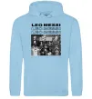 Жіноча толстовка (худі) Messi колаж Блакитний фото