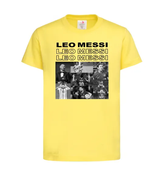 Детская футболка Messi колаж Лимонный фото
