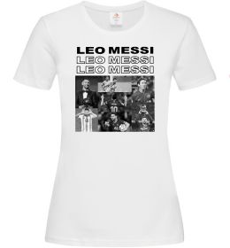 Женская футболка Messi колаж