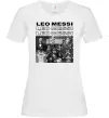 Женская футболка Messi колаж Белый фото