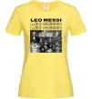 Женская футболка Messi колаж Лимонный фото
