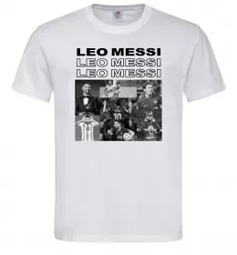 Мужская футболка Messi колаж Белый Мужская футболка Messi колаж Белый фото