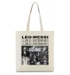 Эко-сумка Messi колаж Бежевый фото