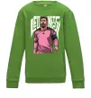 Детский Свитшот Leo Messi art Лаймовый фото