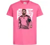 Дитяча футболка Leo Messi art Яскраво-рожевий фото