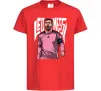 Дитяча футболка Leo Messi art Червоний фото