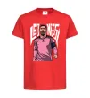 Дитяча футболка Leo Messi art Червоний фото