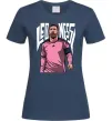 Женская футболка Leo Messi art Темно-синий фото