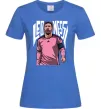 Женская футболка Leo Messi art Ярко-синий фото