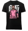 Чоловіча преміум футболка Leo Messi art Чорний фото