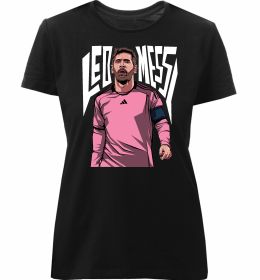 Жіноча преміум футболка Leo Messi art