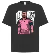 Футболка Оверсайз Leo Messi art Черный фото