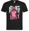 Мужская футболка Leo Messi art Черный фото