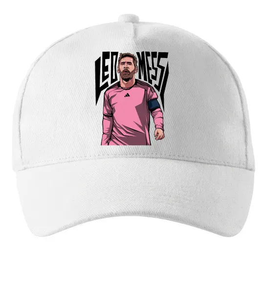 Кепка Leo Messi art Білий фото