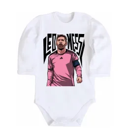 Дитячий бодік Leo Messi art Білий фото