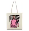 Эко-сумка Leo Messi art Бежевый фото