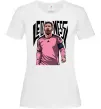 Женская футболка Leo Messi art Белый фото