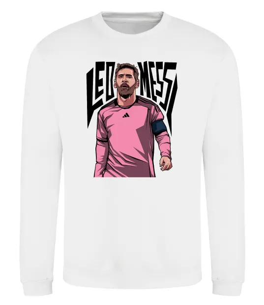 Свитшот Leo Messi art Белый фото