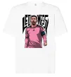 Футболка Оверсайз Leo Messi art Белый фото