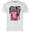 Мужская футболка Leo Messi art Белый фото