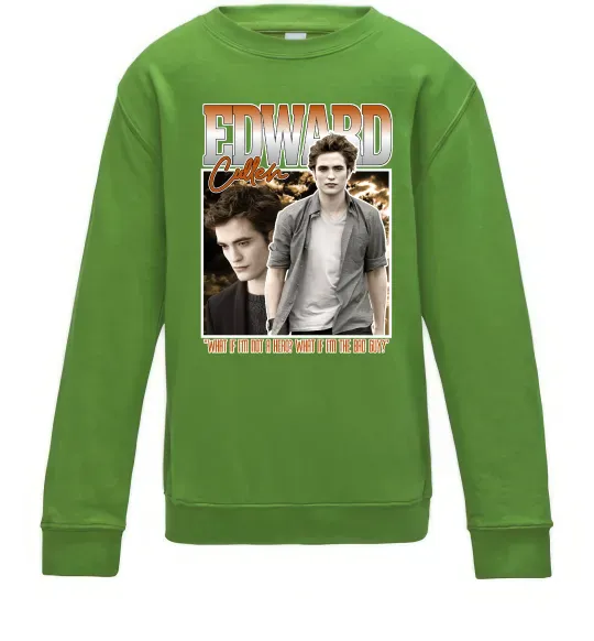 Детский Свитшот Edward Cullen Лаймовый фото