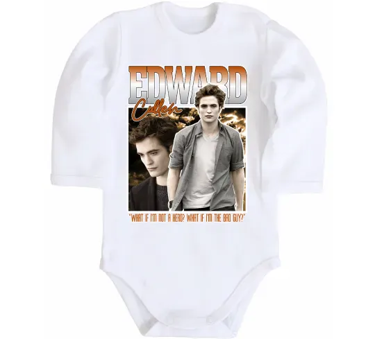 Детский боди Edward Cullen Белый фото