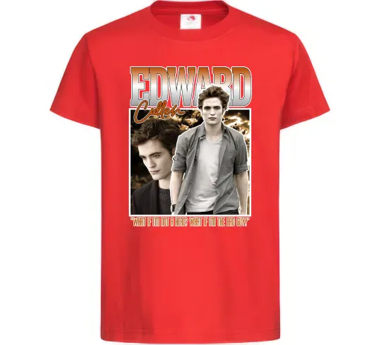Детская футболка Edward Cullen Красный фото