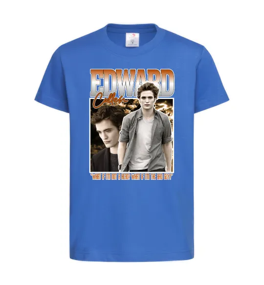 Дитяча футболка Edward Cullen Яскраво-синій фото
