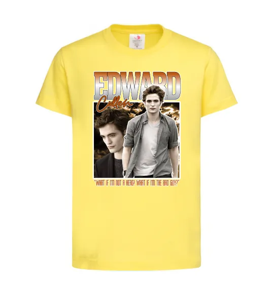 Дитяча футболка Edward Cullen Лимонний фото