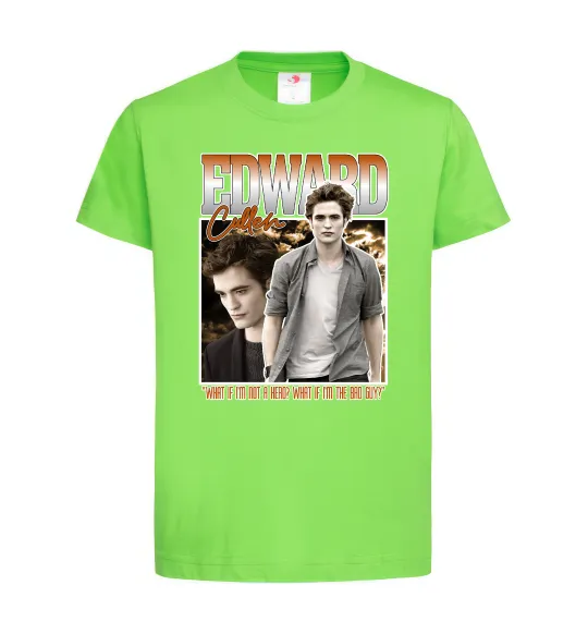 Дитяча футболка Edward Cullen Лаймовий фото