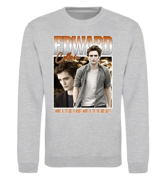 Світшот Edward Cullen Сірий меланж фото
