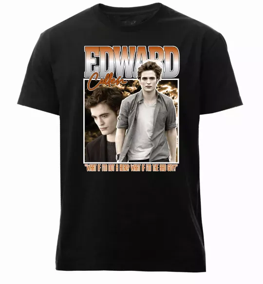 Чоловіча преміум футболка Edward Cullen Чорний фото