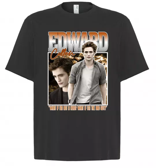 Футболка Оверсайз Edward Cullen Черный фото