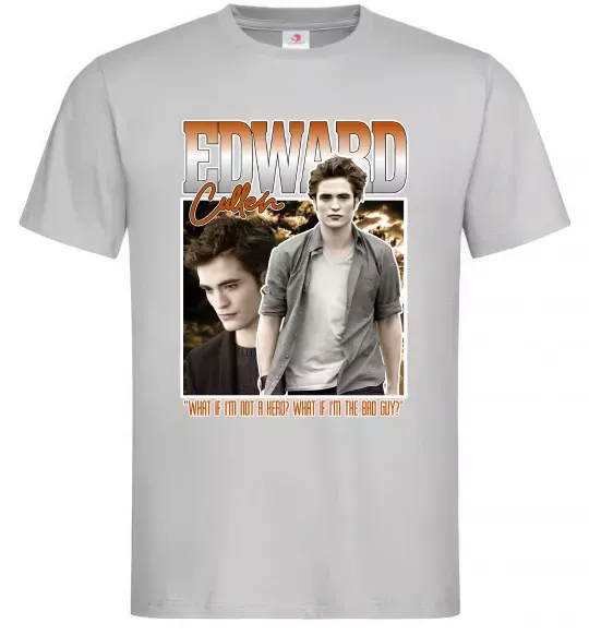 Мужская футболка Edward Cullen Серый фото