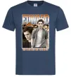 Мужская футболка Edward Cullen Темно-синий фото