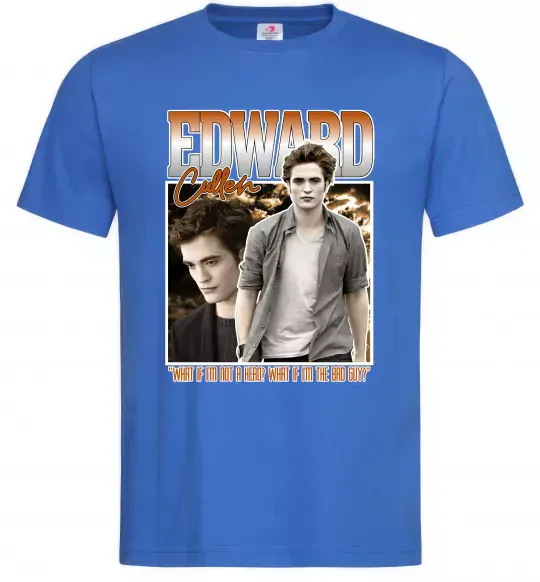 Мужская футболка Edward Cullen Ярко-синий фото