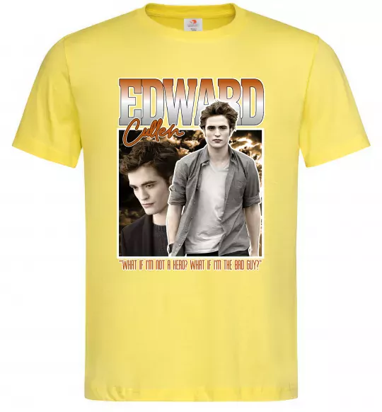 Мужская футболка Edward Cullen Лимонный фото