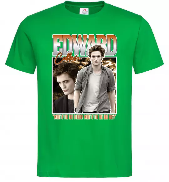 Мужская футболка Edward Cullen Зеленый фото