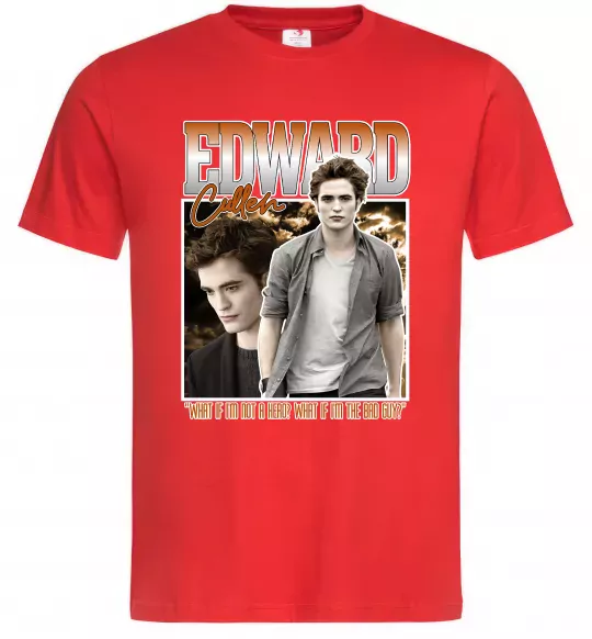 Мужская футболка Edward Cullen Красный фото