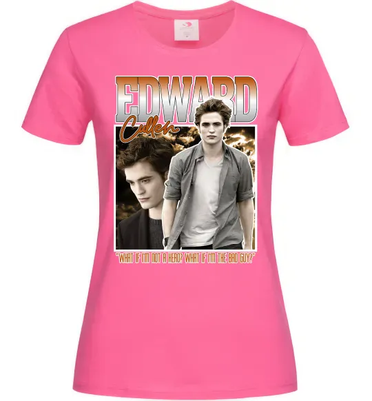 Женская футболка Edward Cullen Ярко-розовый фото