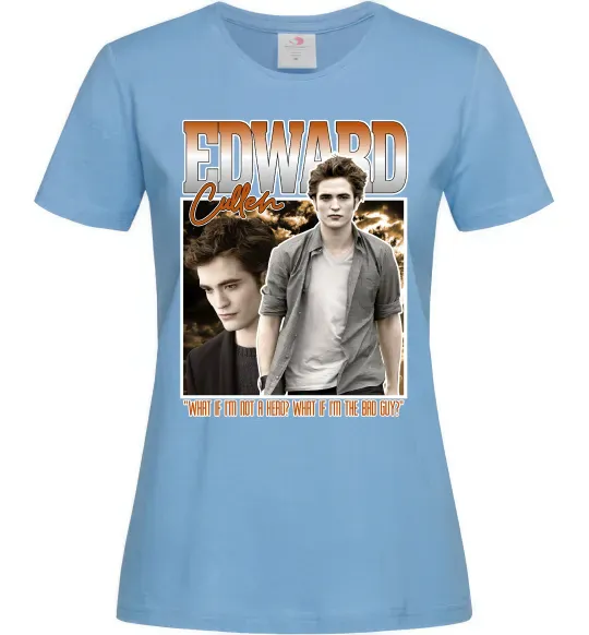 Женская футболка Edward Cullen Голубой фото