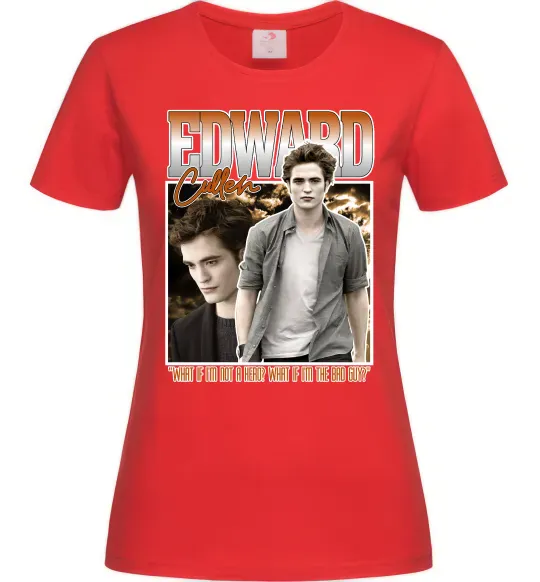 Женская футболка Edward Cullen Красный фото