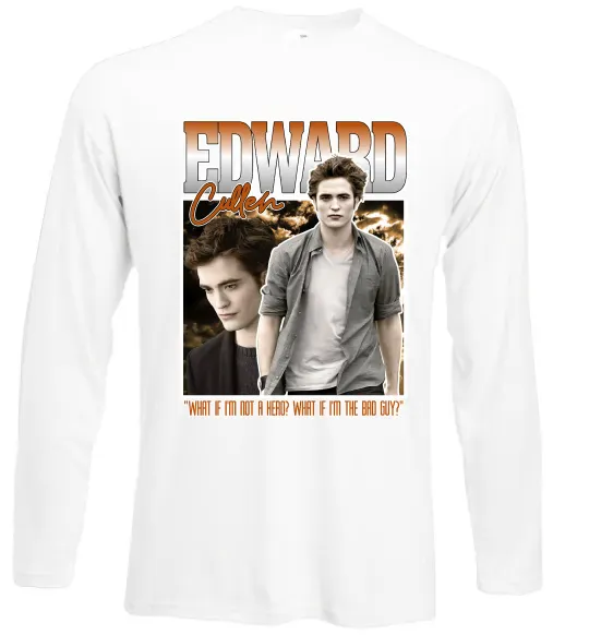Лонгслив Edward Cullen Белый фото