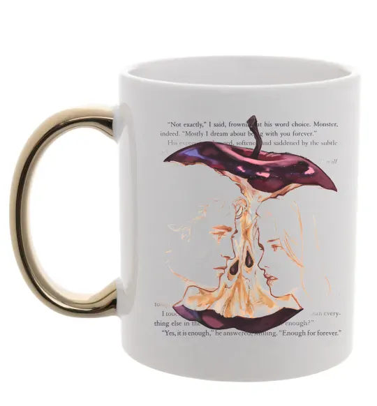 Чашка з кольоровою ручкою Twilight Золото фото