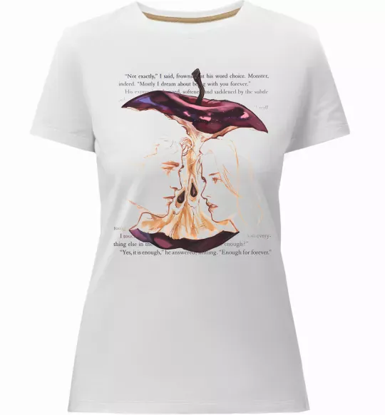 Жіноча преміум футболка Twilight Білий фото